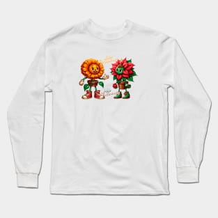 Cempasuchil & Cuetlaxochitl | Chicano Style Long Sleeve T-Shirt